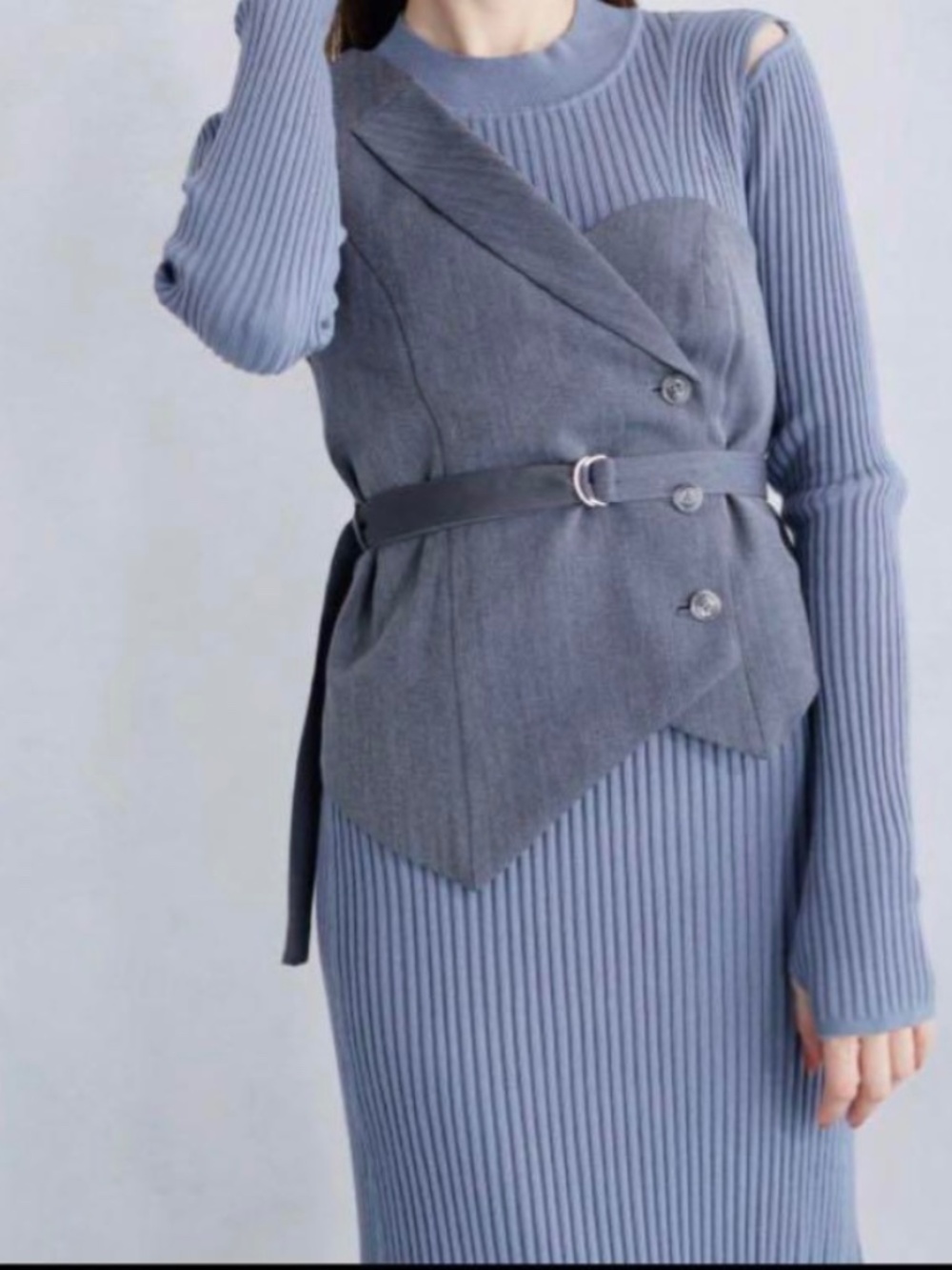 Ladymade Asymmetrical Dress (no grey top) – Japanese Brand